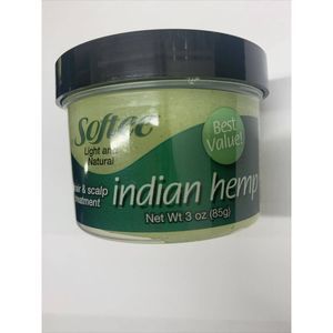 Softee Indian Hemp Light Hair & Scalp Treatment Conditioner Moisturizer 3oz
